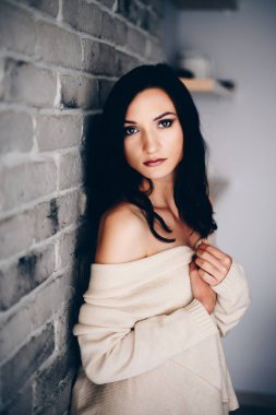 Güzellik romantik esmer kadın