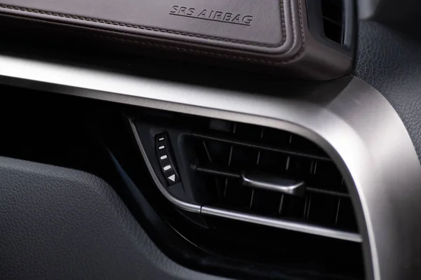 Modern luxury car air vents.