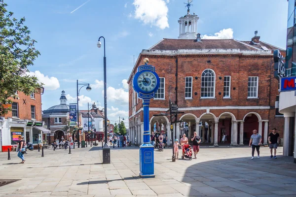 High Wycombe 3Rd June 2018 Millennium Clock Erected 2000 — Stock Photo, Image