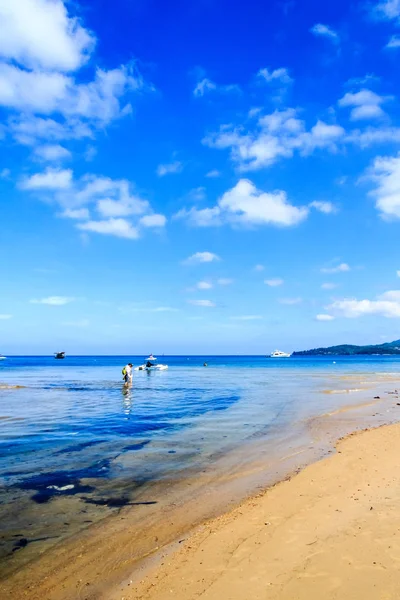 Tropischer Strand Bang Tao Phuket Thailand — Stockfoto