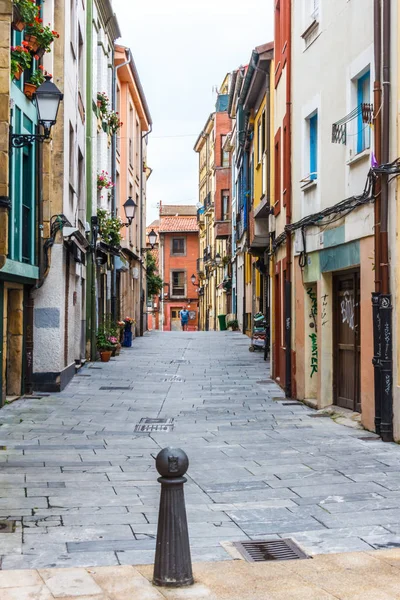 Gijon Spanien Juli 2018 Straße Alten Fischerviertel Die Als Cimadevilla — Stockfoto