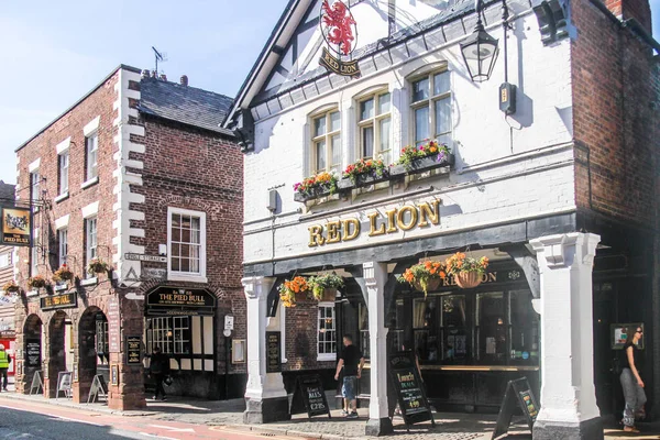 Chester Anglia Augusztus 2016 Red Lion Pied Bull Fogadóként Üzemelt — Stock Fotó