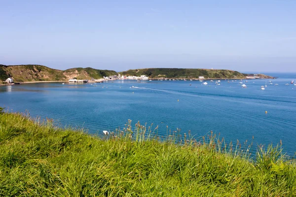 Strand Met Huizen Pub Porth Nefyn Noord Wales Verenigd Koninkrijk — Stockfoto