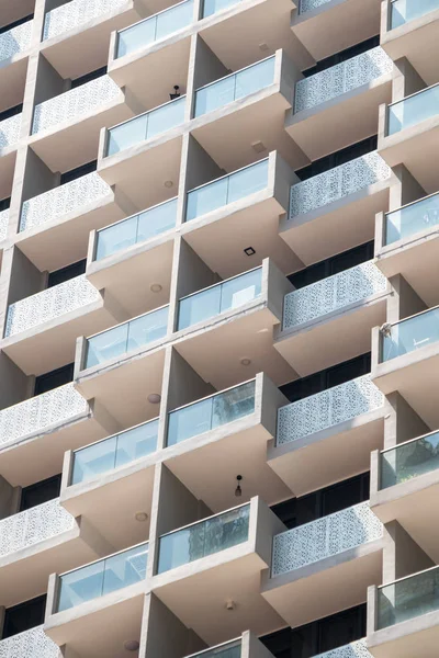 Balconies on an apartment block, Singapore
