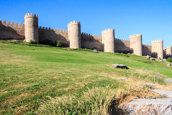 Muralhas Medievais Cidade Ávila Espanha — Fotografia de Stock