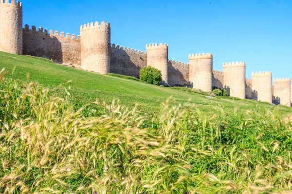 Muralhas Medievais Cidade Ávila Espanha — Fotografia de Stock