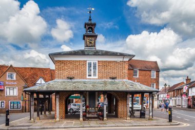 Princes Risborough, İngiltere - 3 Haziran 2018: Pazar ev. Bina 2017 yılında restore edildi.