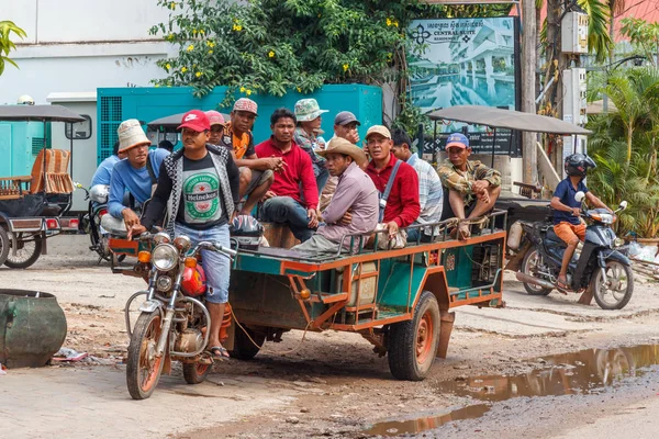 Cambodjaanse werklui — Stockfoto