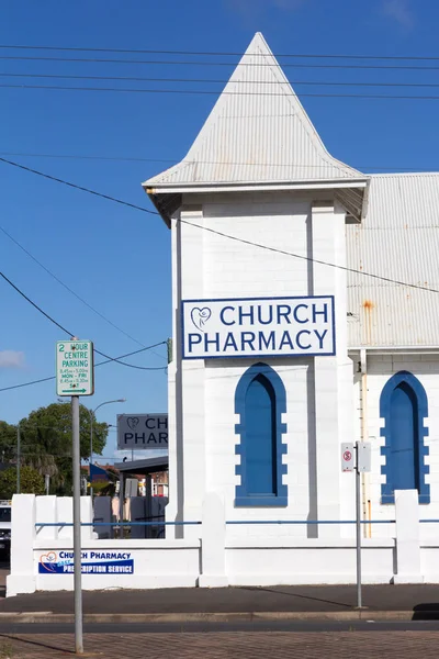 教会キリストの教会以前の薬局、バンダバーグ、クイーンズブレイド — ストック写真
