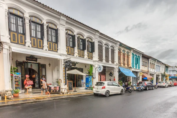 Čínsko Portugalská architektura shophouse — Stock fotografie