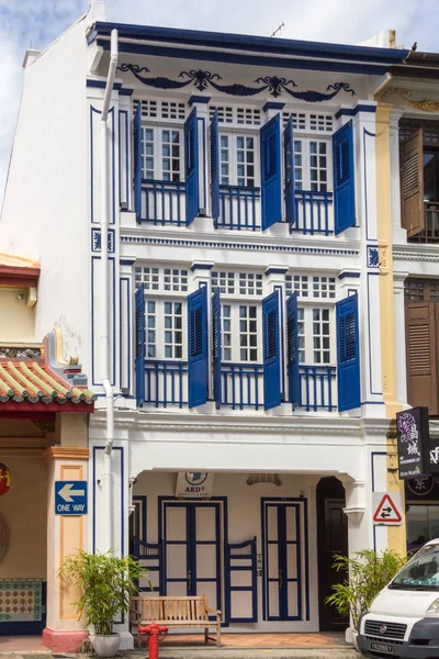 Straits Chinese shophouse, Keong Saik Road — Stock Photo, Image