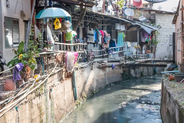 Zanieczyszczony kanał, Phuket Town — Zdjęcie stockowe