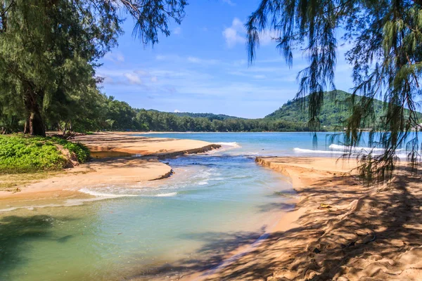 Creek running into the sea — Stock Photo, Image