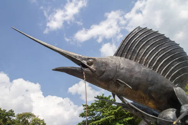 Escultura Pública Pez Vela Playa Nang Krabi Tailandia —  Fotos de Stock