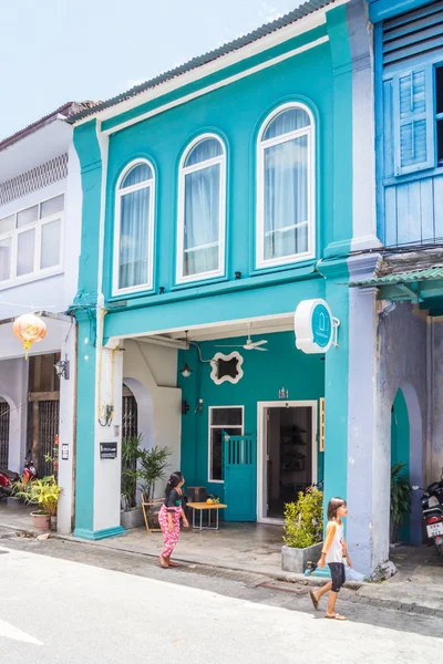 Vendégház a Soi Romanee régi Phuket Town, — Stock Fotó