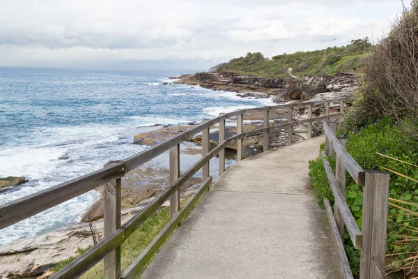 Caminhada na costa de Nova Gales do Sul perto de Freshwater Bay, Sy — Fotografia de Stock