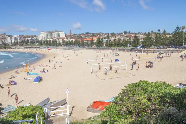 Menschen Entspannen Sich Coogee Beach Sydney New South Wales Australien — Stockfoto