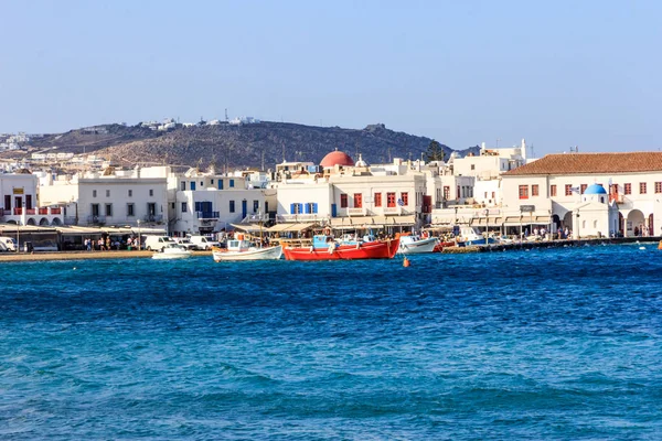 Chora and the harbour, — Stock Photo, Image