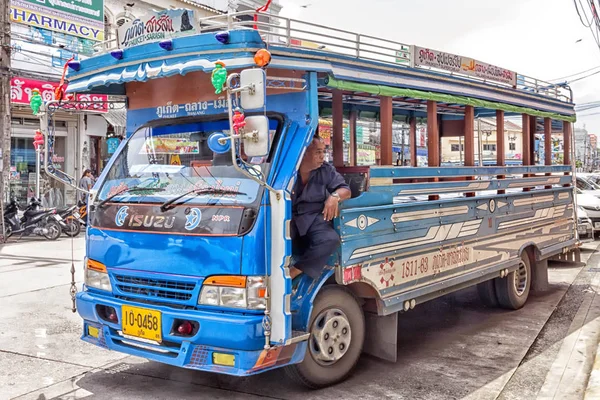 Phuket Town bus-HDR — Stock Photo, Image