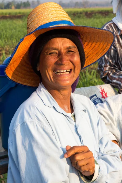 Phetchabun Tailandia Marzo 2017 Retrato Una Campesina Muchos Los Campesinos —  Fotos de Stock