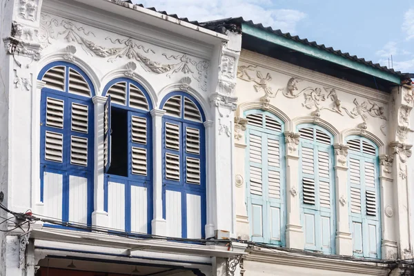 Sino Portuguese architecture windows — Stock Photo, Image