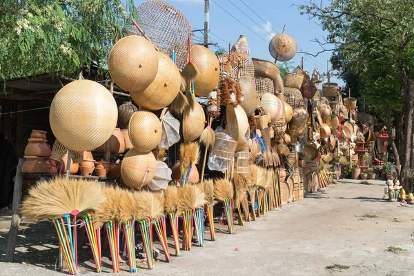 Basketware au bord de la route en Thaïlande — Photo