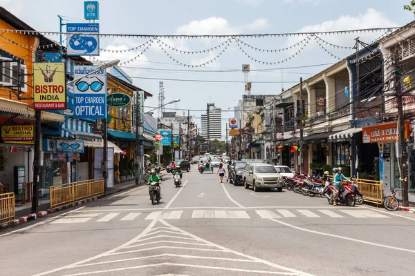 View down Phang Nga Road. — Stock Photo, Image