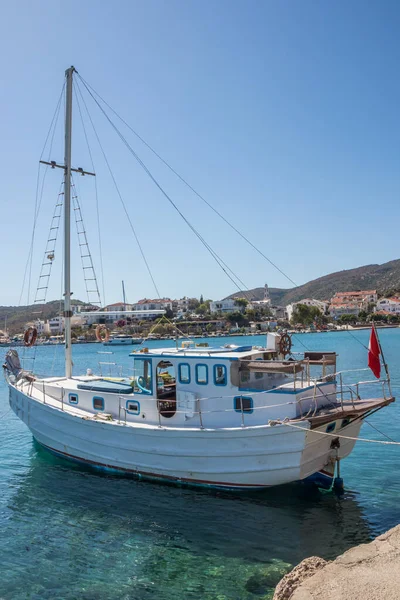 Traditional Turkish boat, Datca — Stock Photo, Image