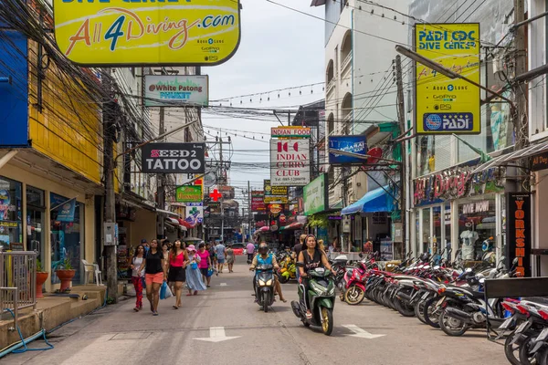 Typical street, Patong — Stock Photo, Image