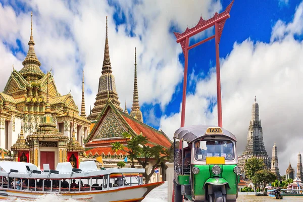 Collage of Bangkok tourist sites, Thailand