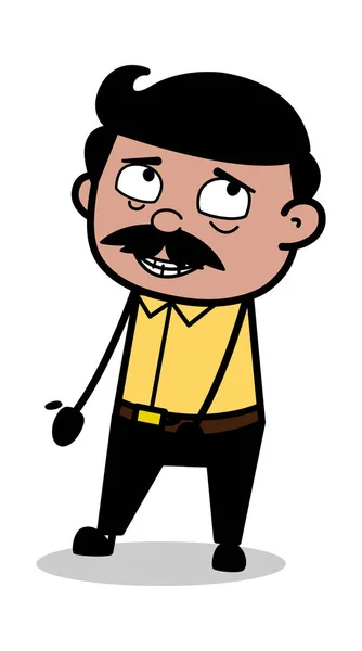 有罪-印度动画片人父亲向量例证 — 图库矢量图片