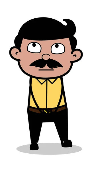 (Inggris) Cartoon Man Father Vector Illustration - Stok Vektor