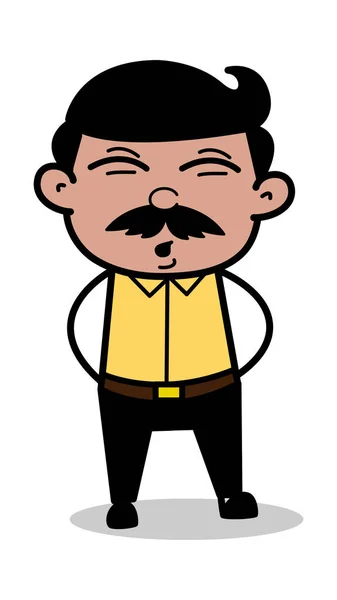 口哨-印度动画片人父亲向量例证 — 图库矢量图片