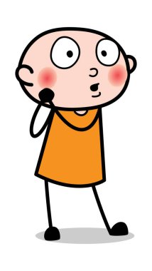 Sevgi dolu Ifade-karikatür hırsız ceza adam vektör ıllustrati