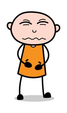 Acidity-karikatür hırsız ceza Guy vektör Illustration