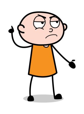 Tavsiye verme-karikatür hırsız ceza Guy vektör Illustration