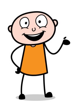Mutlu sunma-karikatür hırsız ceza adam vector ıllustrat