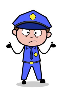 Bilinmeyen-Retro COP polis vektör Illustration