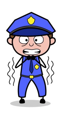 Titreyerek-Retro polis polis vektör Illustration