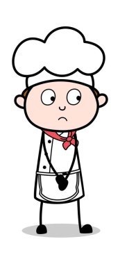 Masum - Çizgi film Garson Erkek Şef Vektör İllüstrasyonu