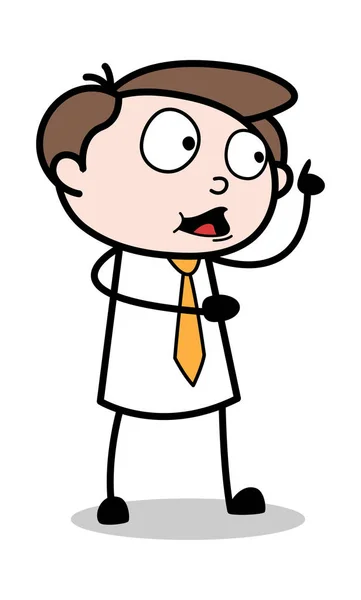 说话时手势 - 办公室商务人员员工卡通 — 图库矢量图片