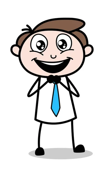 Надежда - Office Businessman Employee Cartoon Vector Illustratio — стоковый вектор