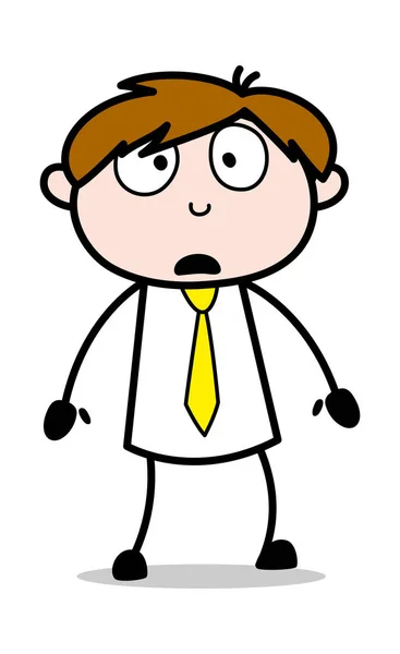 Wonder - Office Salesman Employee Cartoon Vector Illustration��� — 图库矢量图片
