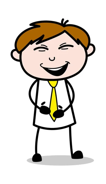 Giggle - Office Salesman Employee Cartoon Vector Illustration��� — 스톡 벡터