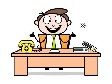 İşe Katıldıktan Sonra Mutlu Hissetmek - Ofis İşadamı Çalışan C