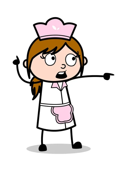 Operação Clipart Várias Poses De Uma Enfermeira De Desenho Animado