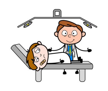 AmeliyatHanede Hasta doktor - Profesyonel Karikatür 