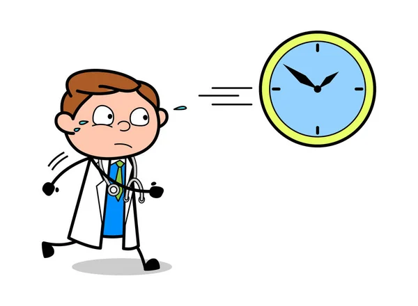 Time run out-professionele cartoon arts vector illustratie — Stockvector