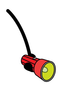 Meşale - Retro Polis Vektör İllüstrasyon