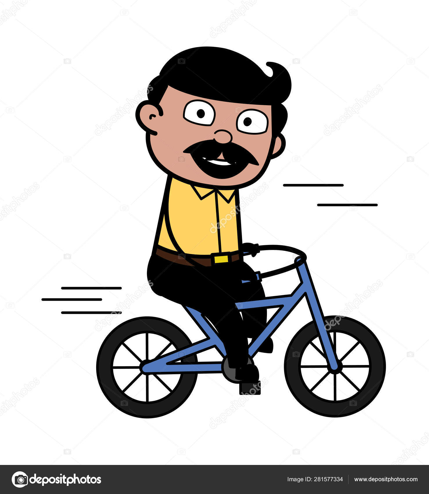 riding a bicycle